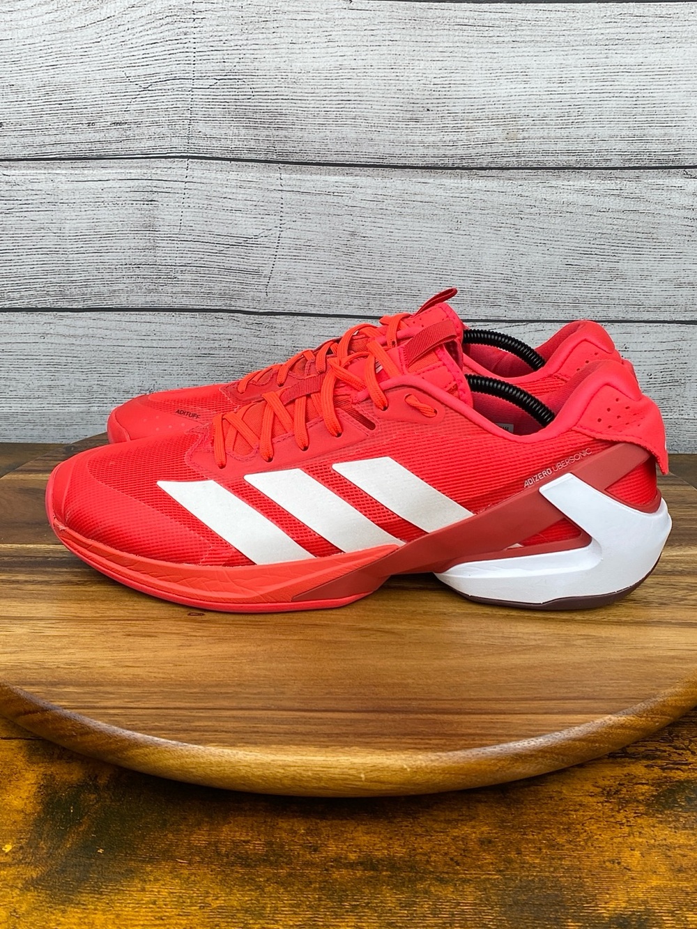Adidas Adizero Ubersonic 5 Lucid Red Tennis Court Shoes IH2555 Men’s Size 11.5